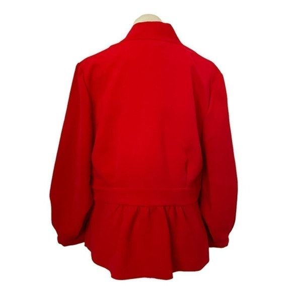 𝅺halogen Peplum Red Jacket Women's Size M - Picture 4 of 10